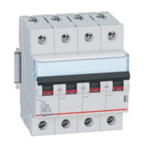 LEGRAND - Disjoncteur TX³ 6000A/6kA 4P C50 400V - 4 modules - 403567