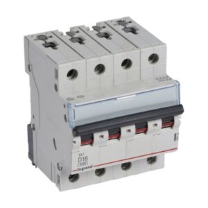 LEGRAND - Disjoncteur TX³ 6000A/6kA 4P D16 400V - 4 modules - 403772