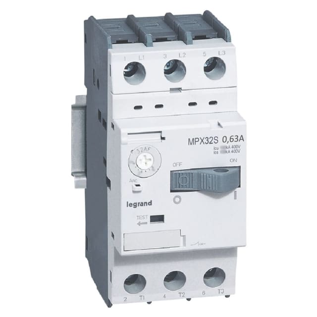 LEGRAND - Disjoncteur moteur MPX³ 32S 0.4 à 0.63A 100kA - 417303