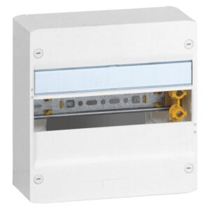 Coffret électrique saillie 1 rangée 13 modules, configuration visible