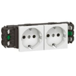 LEGRAND - Mosaic prise DLP 2x2P+T Schuko - 077402