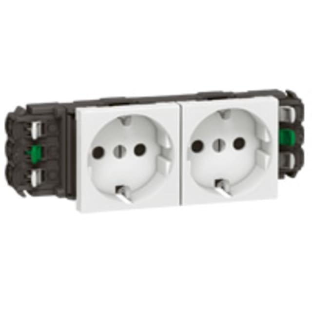 LEGRAND - Mosaic prise DLP 2x2P+T Schuko - 077402 LEGRAND - Mosaic prise DLP 2x2P+T Schuko - 077402