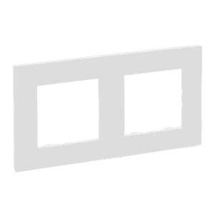 LEGRAND - Niloé plaque simple 2M blanc entraxe 71 hor./vert. - NNP112WH