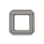 LEGRAND - Plexo adaptateur Mosaic 2 mod sans volet mécanisme gris - 069582L
