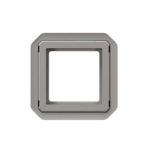 LEGRAND - Plexo adaptateur Mosaic 2 mod sans volet mécanisme gris - 069582L