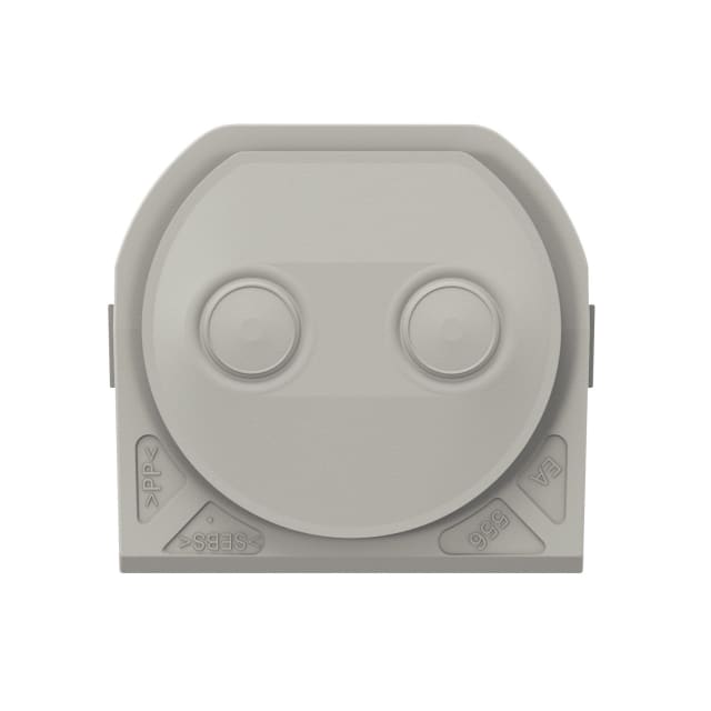 Embout à membrane 2 LEGRAND Plexo détail produit Embout à membrane 2 sorties gris Ø25 mm, configuration visible