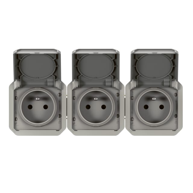 LEGRAND - Plexo prise 3x2P+T horizontal mécanisme IP55 IK08 gris - 069564L LEGRAND - Plexo prise 3x2P+T horizontal mécanisme IP55 IK08 gris - 069564L