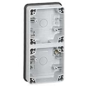 LEGRAND - Plexo66 boîtier 2 postes VERT.-IP66-IK08 - 090492