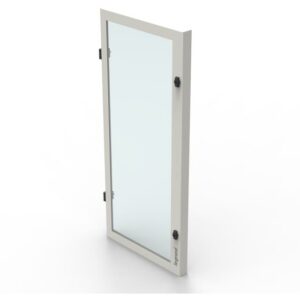 Détails visibles de Porte vitrée H1050 24 modules pour coffret XL³S pour Portes et plastrons pour coffrets