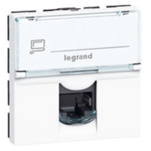 LEGRAND - RJ45 CAT6A UTP 2MOD BLANC LCS² MOSAIC - 076574