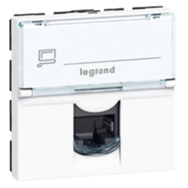 LEGRAND - RJ45 CAT6A UTP 2MOD BLANC LCS² MOSAIC - 076574