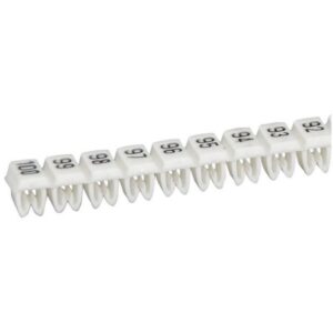 Repères de câblage vierges 1,5 à 2,5 mm², finition blanc