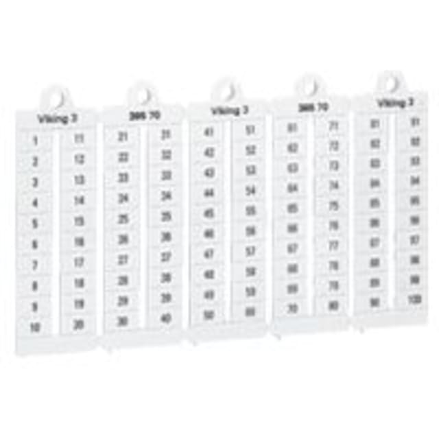 LEGRAND - Repères Viking 3 - pas 5 mm Chiffres 11 à 20 - lect. hor. - 039506