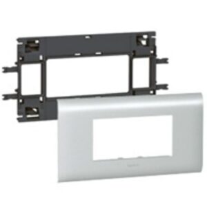 LEGRAND - Support DLP alu 4 mod cv. 85mm Mosaic double - 011214