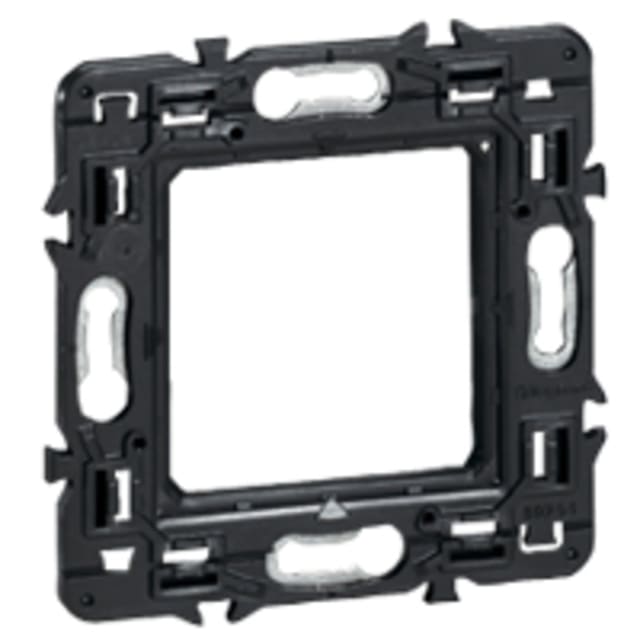Support à vis 2 LEGRAND Mosaic détail produit Support à vis 2 modules avec protection, configuration visible