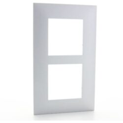 LEGRAND - Valena Next plaque 2 postes vert entraxe 57mm alu - 741138
