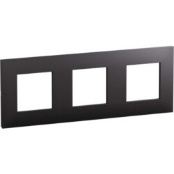 LEGRAND - Valena Next plaque 3 postes 71mm noir mat - 741153L