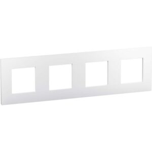 LEGRAND - Valena Next plaque 4 postes 71mm blanc brillant - 741104L