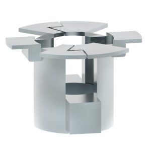 Détails visibles de Clips écrous acier M6 pour coffrets XL³HP pour Ecrou