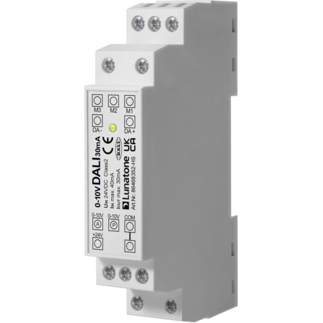 LUNATONE - Converter 0-10V (active/passive)to DALI (30mA)