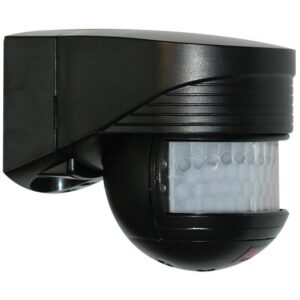 Détails visibles de Détecteur de mouvement extérieur 140° 12 m noir 91121 pour Détecteurs de mouvement en saillie