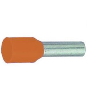 Détails visibles de Embout de câblage pré-isolé 10 mm² brun CA102 pour Embouts de câblage