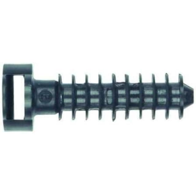 MECATRACTION - Embase noir à cheville diam. 8mm avec écatement mural 6mm - CH8P MECATRACTION - Embase noir à cheville diam. 8mm avec écatement mural 6mm - CH8P