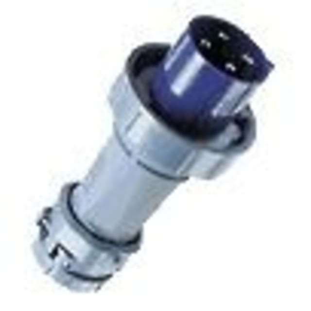 MENNEKES - Fiche PowerTOP 125A 4P 9H 230V bleu IP67 avec amarrage - 1442A