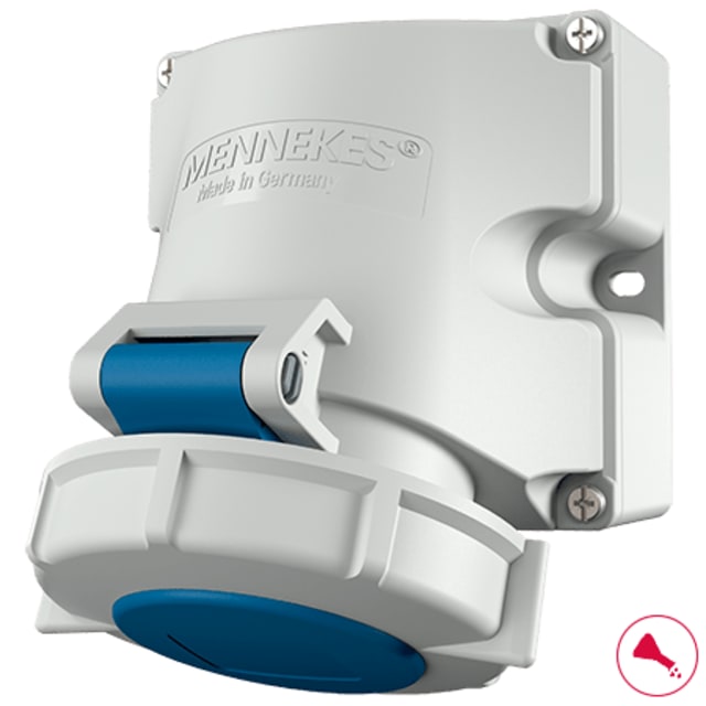 MENNEKES - PRISE MURALE 16A4P9H230V BLEU IP67 Pocan - M9121