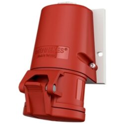 MENNEKES - Prise murale TwinCONTACT 16A 4P 6H 400V rouge IP44