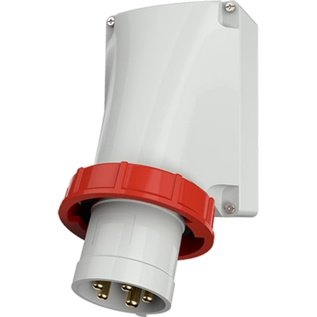 MENNEKES - Socle connecteur 125A 5P 6H 400V rouge IP67 - M368