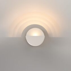 MODULAR - Impulse Round Wall 1x LED 2700K Trailing Edge DI Grey White Structure - 13770036