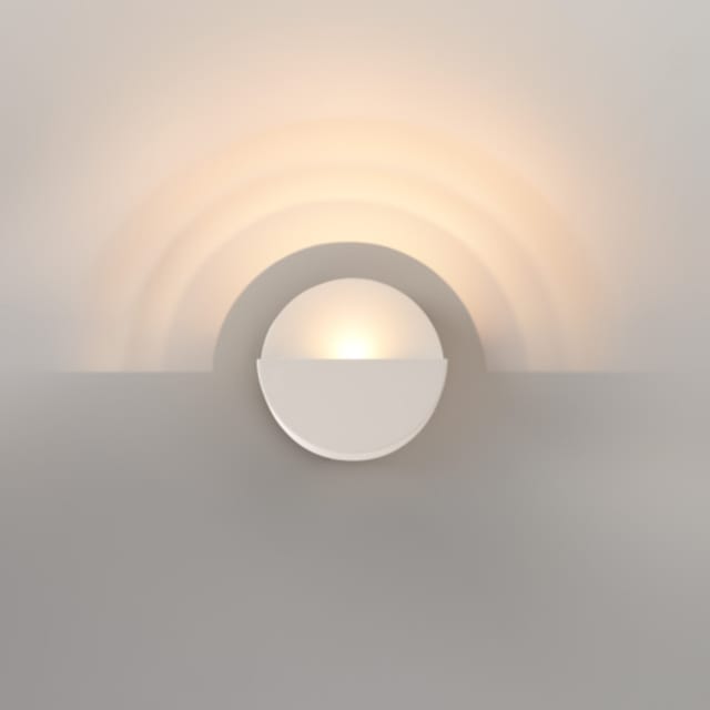 MODULAR - Impulse Round Wall 1x LED 2700K Trailing Edge DI Grey White Structure - 13770036 MODULAR - Impulse Round Wall 1x LED 2700K Trailing Edge DI Grey White Structure - 13770036