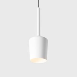 Suspension Blossom encastrée E27 blanc, configuration visible