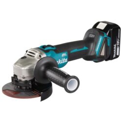 Meuleuse d'angle 18V 125 mm en coffret, dimensions 362 x 140 x 151 mm