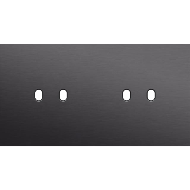 Plaque double horizontale 71 NIKO Toggle détail produit Plaque double horizontale 71 mm alu black, configuration visible