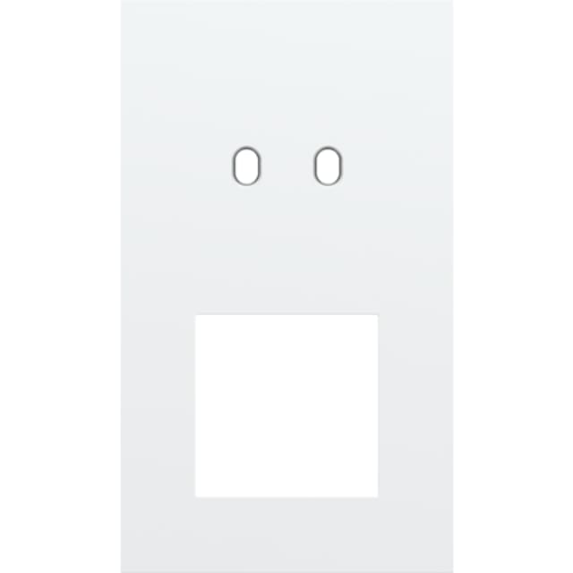 Plaque double verticale pour NIKO Toggle détail produit Détails visibles de Plaque double verticale pour interrupteur et prise blanc pour Plaques doubles