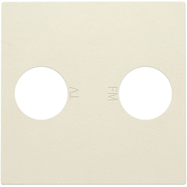 Enjoliveur prise coaxiale TV NIKO Original détail produit Enjoliveur prise coaxiale TV FM crème, configuration visible
