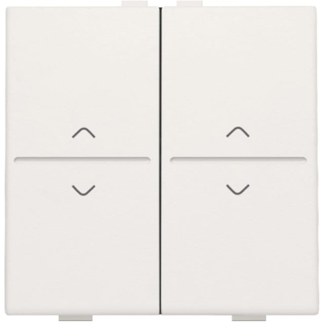 Manette double montée descente NIKO Original détail produit Détails visibles de Manette double montée descente murale blanche pour Enjoliveur volet