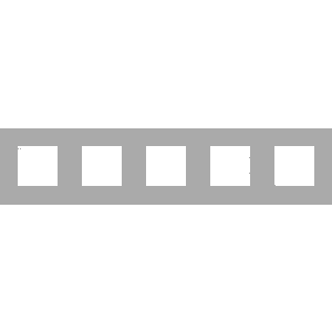 NIKO - Plaque de recouvrement (71mm) quintuple horizontal