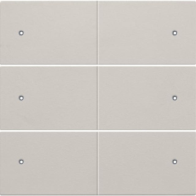 Set de finition bouton-poussoir NIKO Original détail produit Détails visibles de Set de finition bouton-poussoir sextuple 24 V pour Manette avec voyant