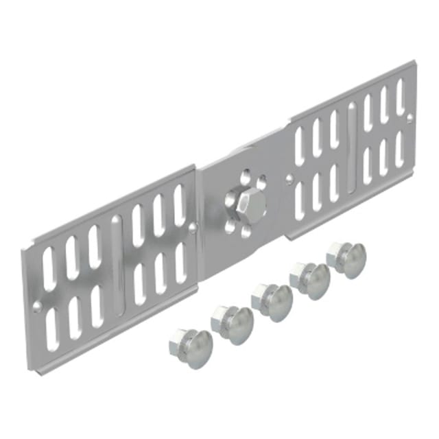 Éclisse articulée inox pour OBO BETTERMANN KTS détail produit Éclisse articulée inox pour chemin de câble 60 mm, finition acier inoxydable