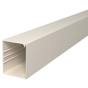 Détails visibles de Goulotte murale avec couvercle 100x130 blanc pour Goulottes de câblage
