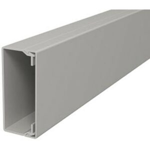 Goulotte murale avec couvercle 40x90 gris, configuration visible