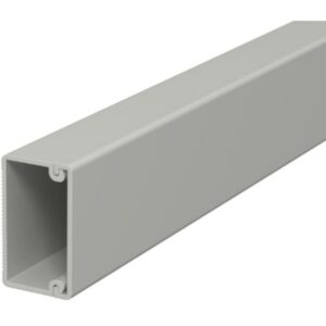 Détails visibles de Goulotte électrique grise 20x35 avec fond perforé pour Goulottes de câblage