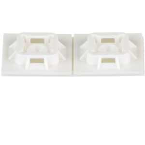 Détails visibles de Embase adhésive pour collier de serrage blanc pour Embases adhésives