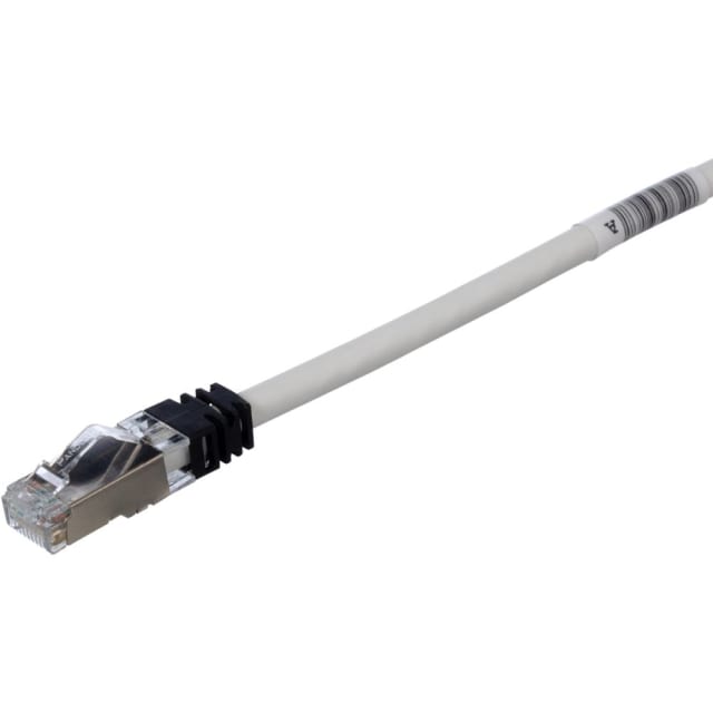 PANDUIT - Patchcord koper CAT6A S/FTP 26AWG 2m gris + 2 modulair TX Plus Plug - STP6X2MIG