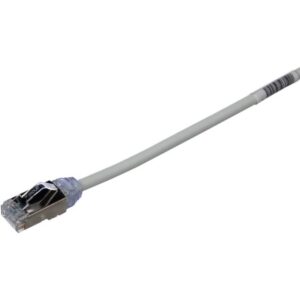 Détails visibles de Câble réseau Ethernet Cat6a S/FTP 2 m gris pour Cordons patch RJ45