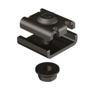 Détails visibles de Accouplement renforcé pour goulotte à treillis 61 Black C8 pour Accessoires pour chemins de câbles