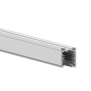 Rail triphasé 4 m blanc On/Off, finition Blanc RAL 9010